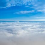 aerial view of clouds